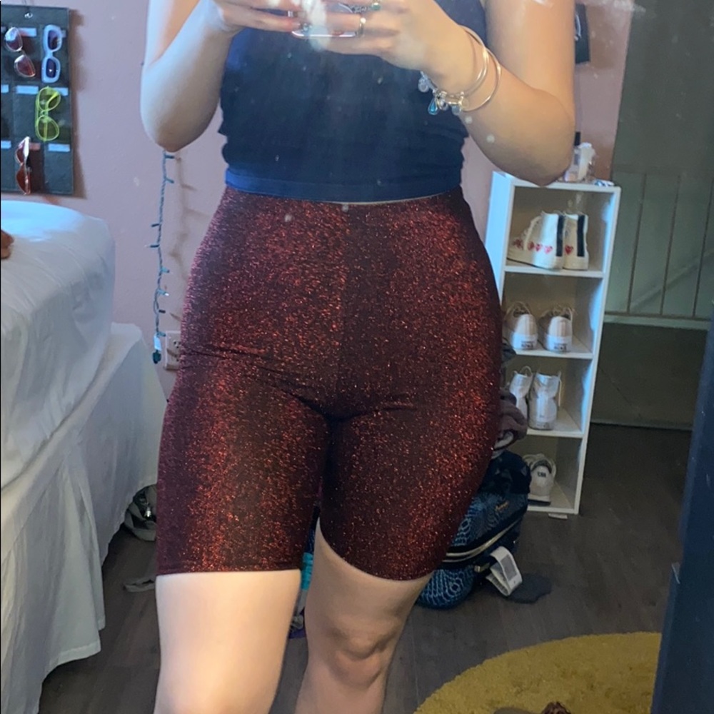 Sparkly bike shorts